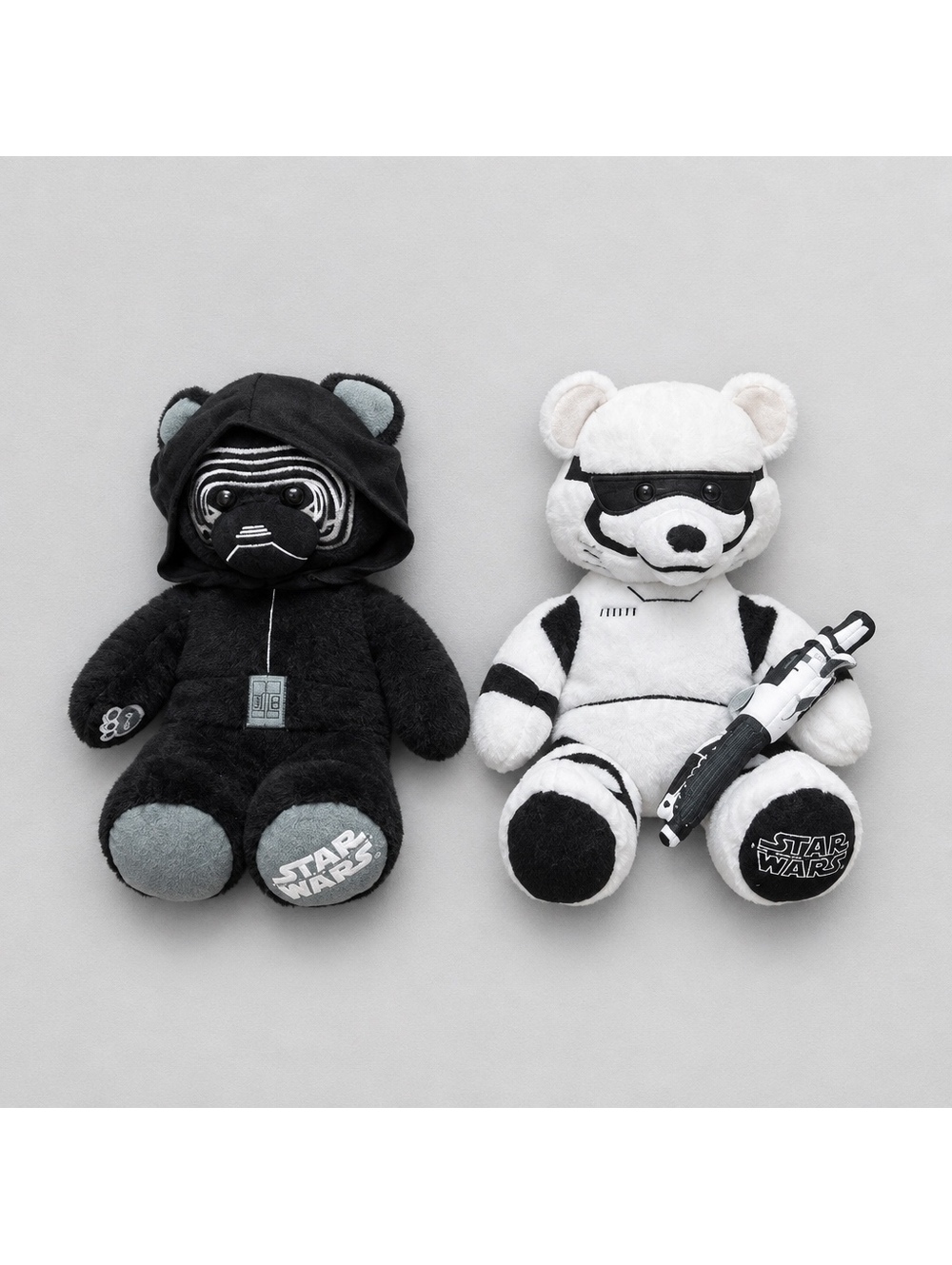 Star Wars  The Force Awakens Kylo Ren and Stormtrooper Bear Plush Set